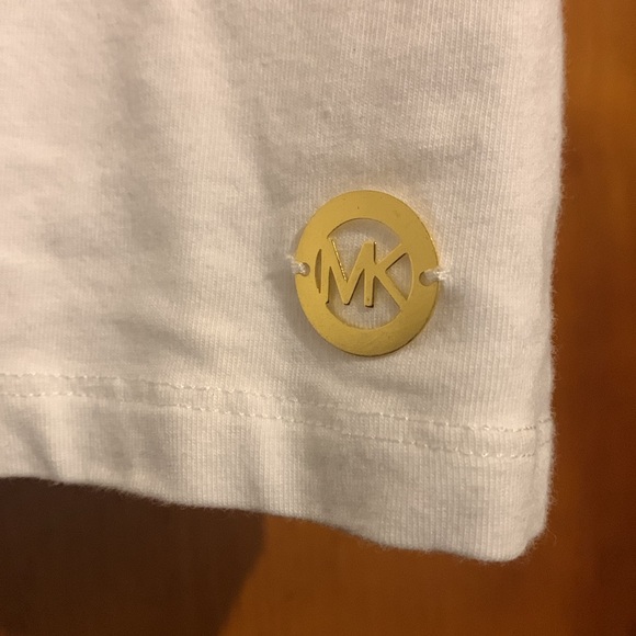 Michael Michael Kors Size M White Cold Shoulder Top - Picture 5 of 6